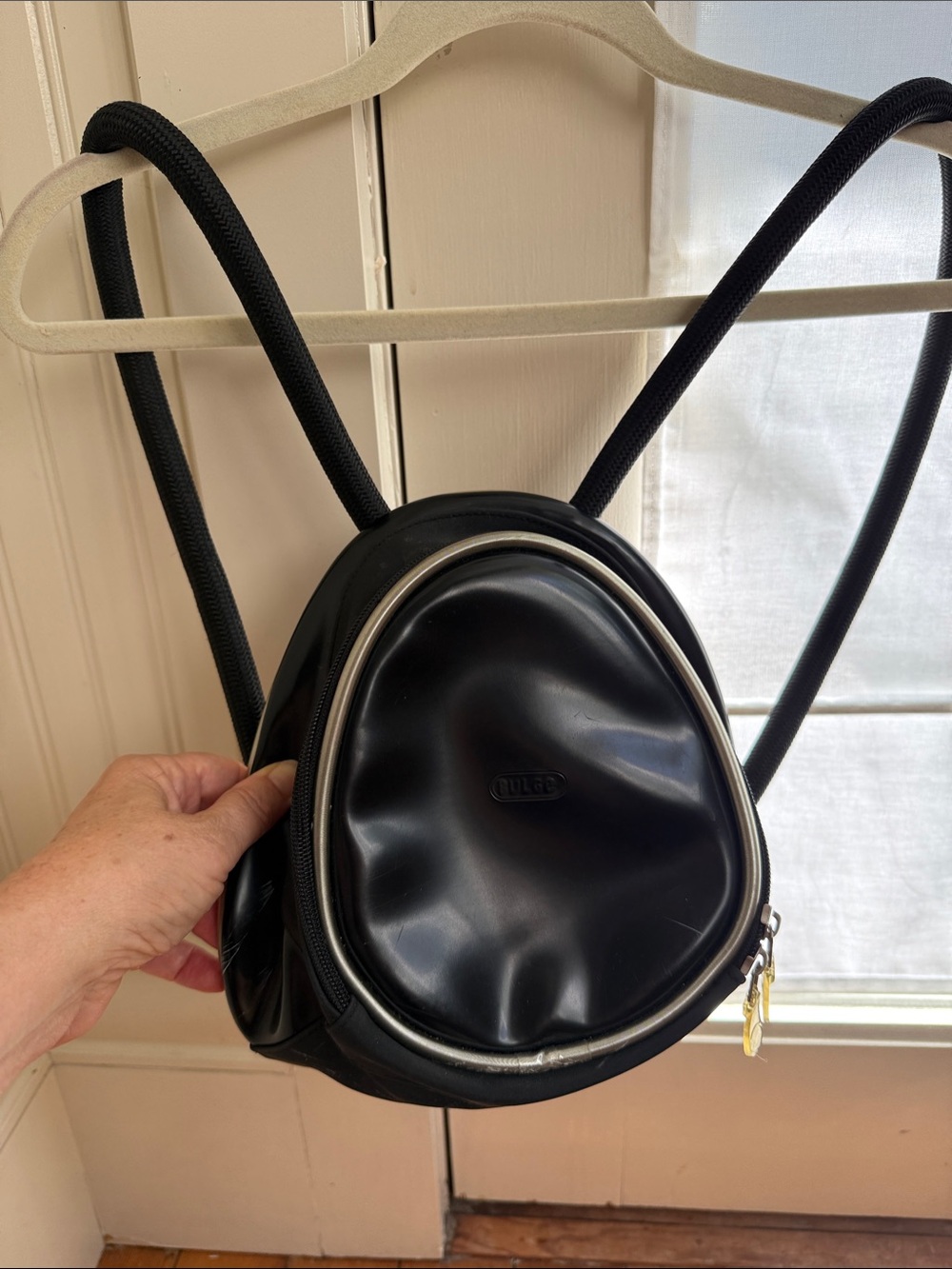 Bulge Black Mini Backpack